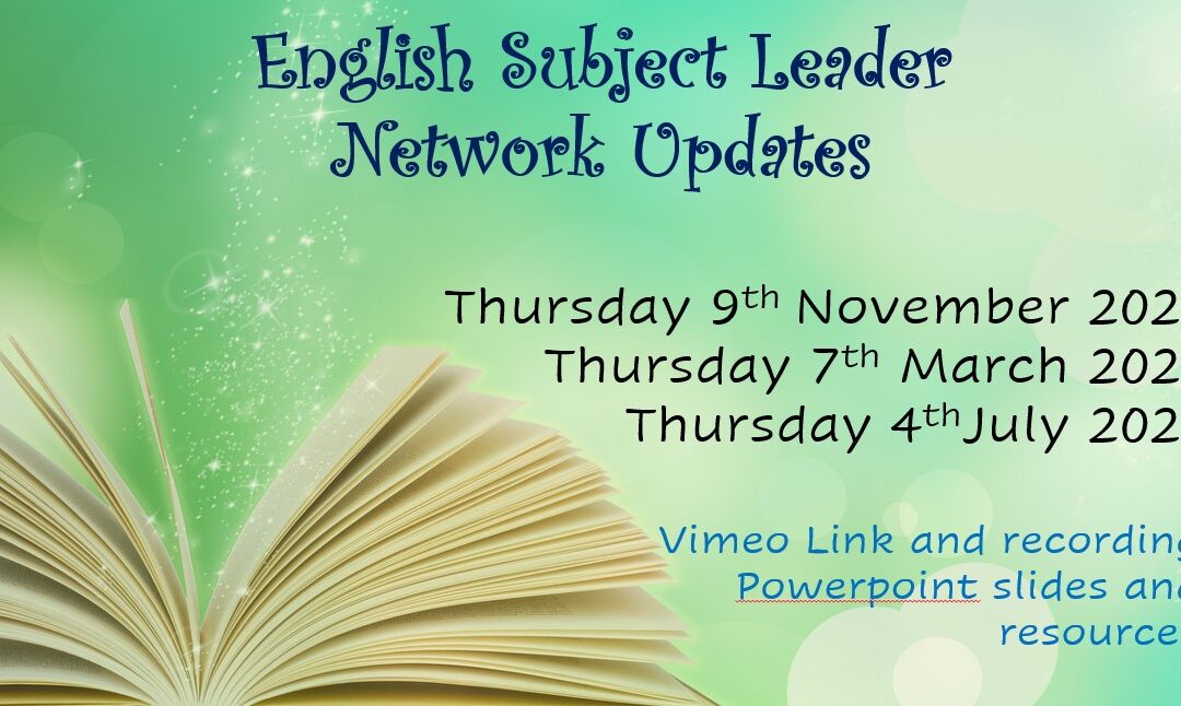 English Subject Leader Network Meeting