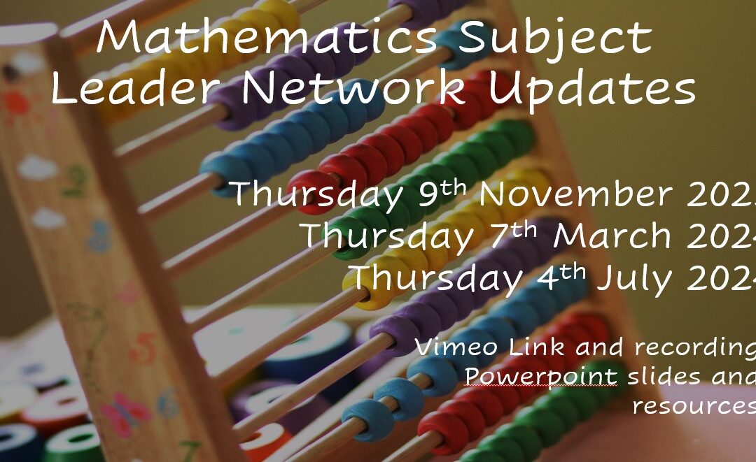 Maths Subject Leader Network Meeting